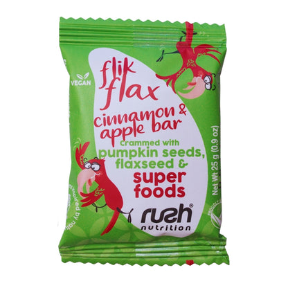 Flik Flax Apple & Cinnamon Snack Bars - 10 Pack